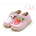Pink Girl Chaussures de bébé Chaussure à volants Carotte T